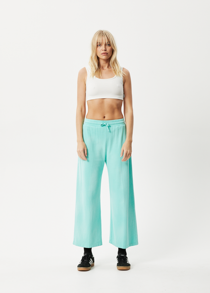 Affend Womens Boundless - Wide Leg Trackpants - Worn Jade