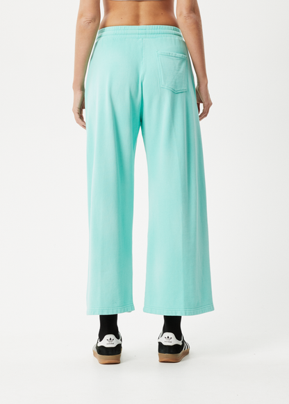 Affend Womens Boundless - Wide Leg Trackpants - Worn Jade