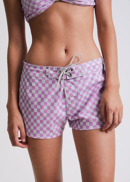 Affend Womens Carlo - Recycled Boardshort - Candy Check