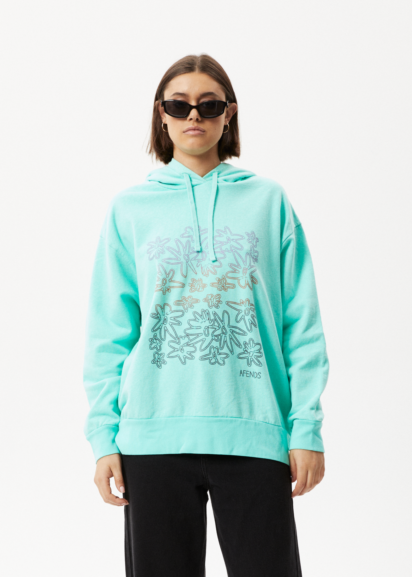 Affend Womens Ava - Graphic Hoodie - Mint