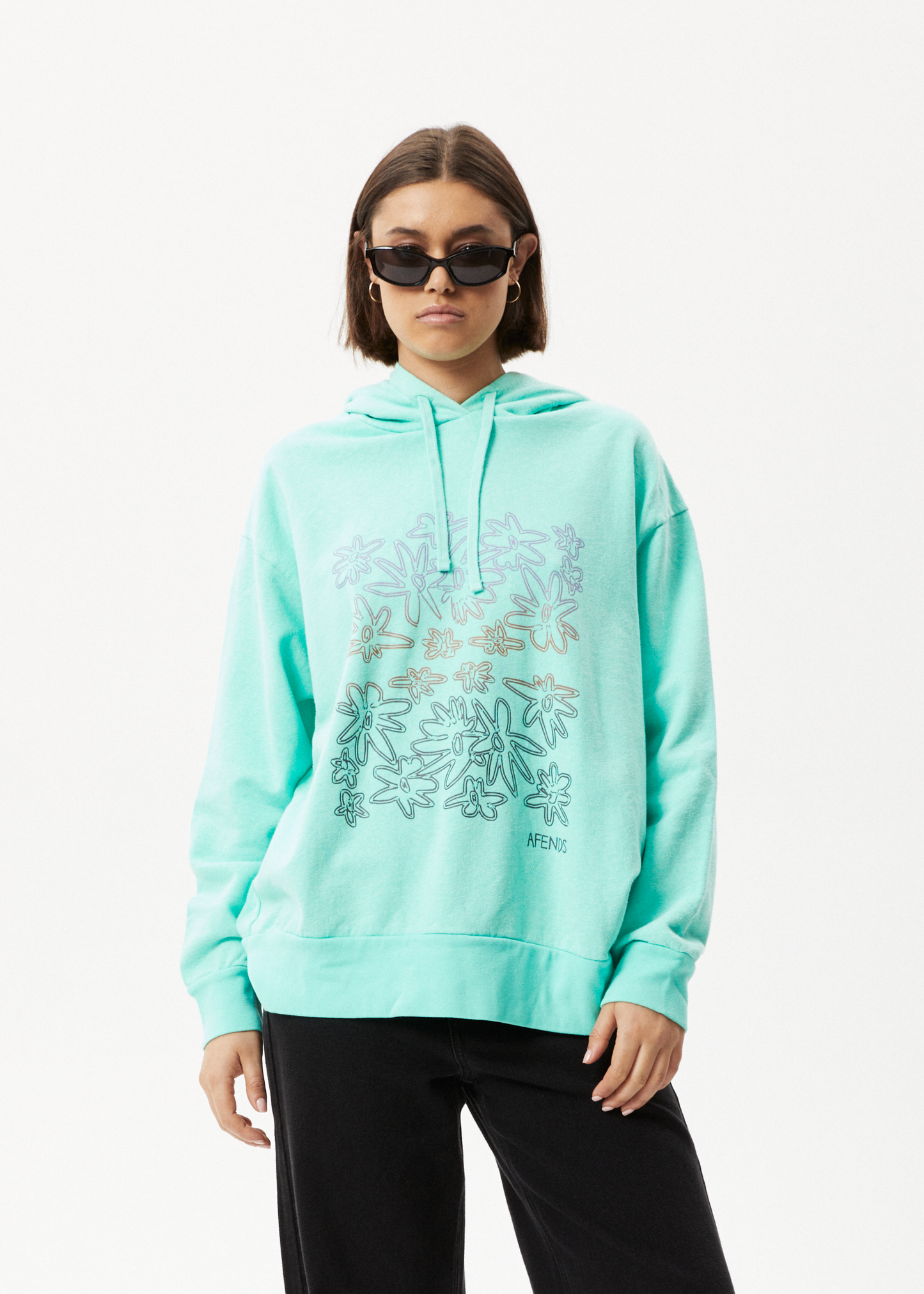 Affend Womens Ava - Graphic Hoodie - Mint