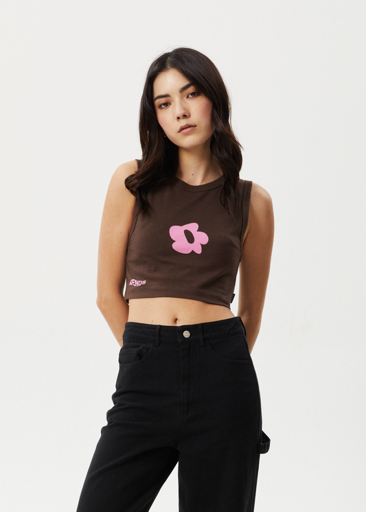 Affend Womens Alohaz - Cropped Tank - Coffee Pink