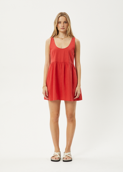 Affend Womens Jesse - Mini Dress - Tomato