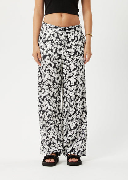 Affend Womens Benny Sienna - Wide Leg Pant - Black Daisy