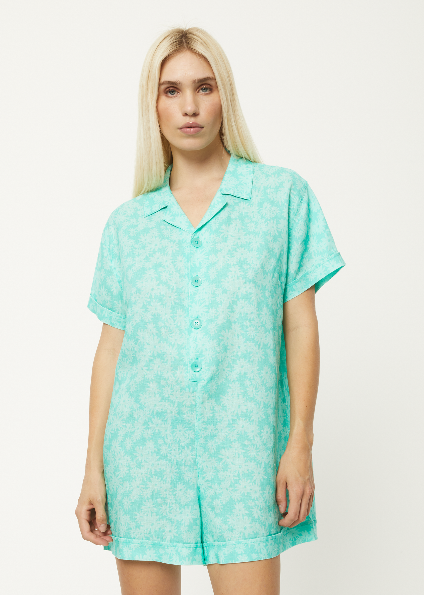 Affend Womens Benny Kokomo - Playsuit - Jade Daisy