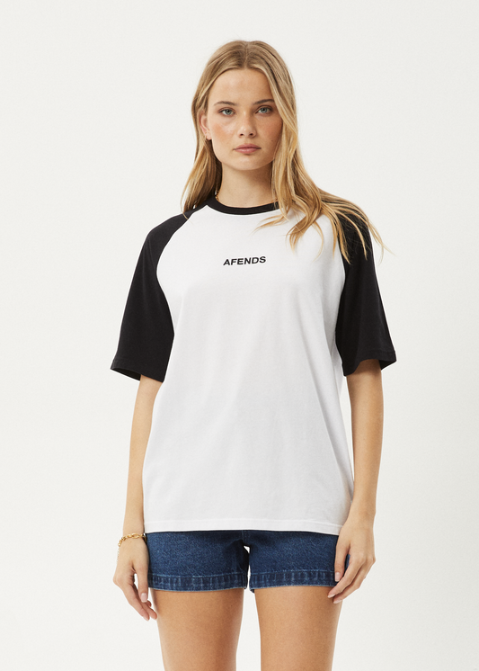 Affend Womens Ryan - Oversized Raglan T-Shirt - Black