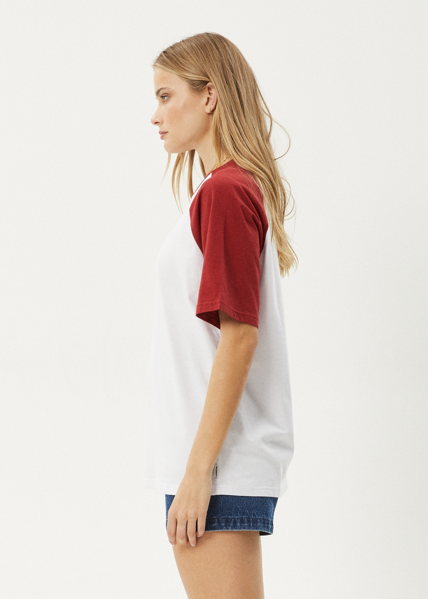 Affend Womens Ryan - Oversized Raglan T-Shirt - Ketchup