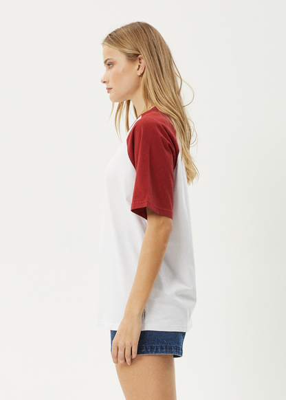 Affend Womens Ryan - Oversized Raglan T-Shirt - Ketchup