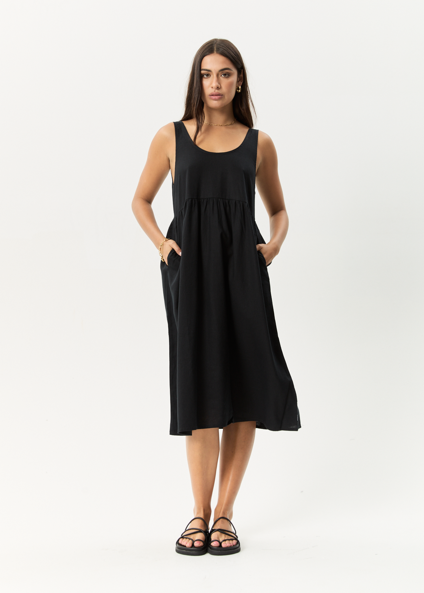 Affend Womens Jesse - Midi Dress - Black