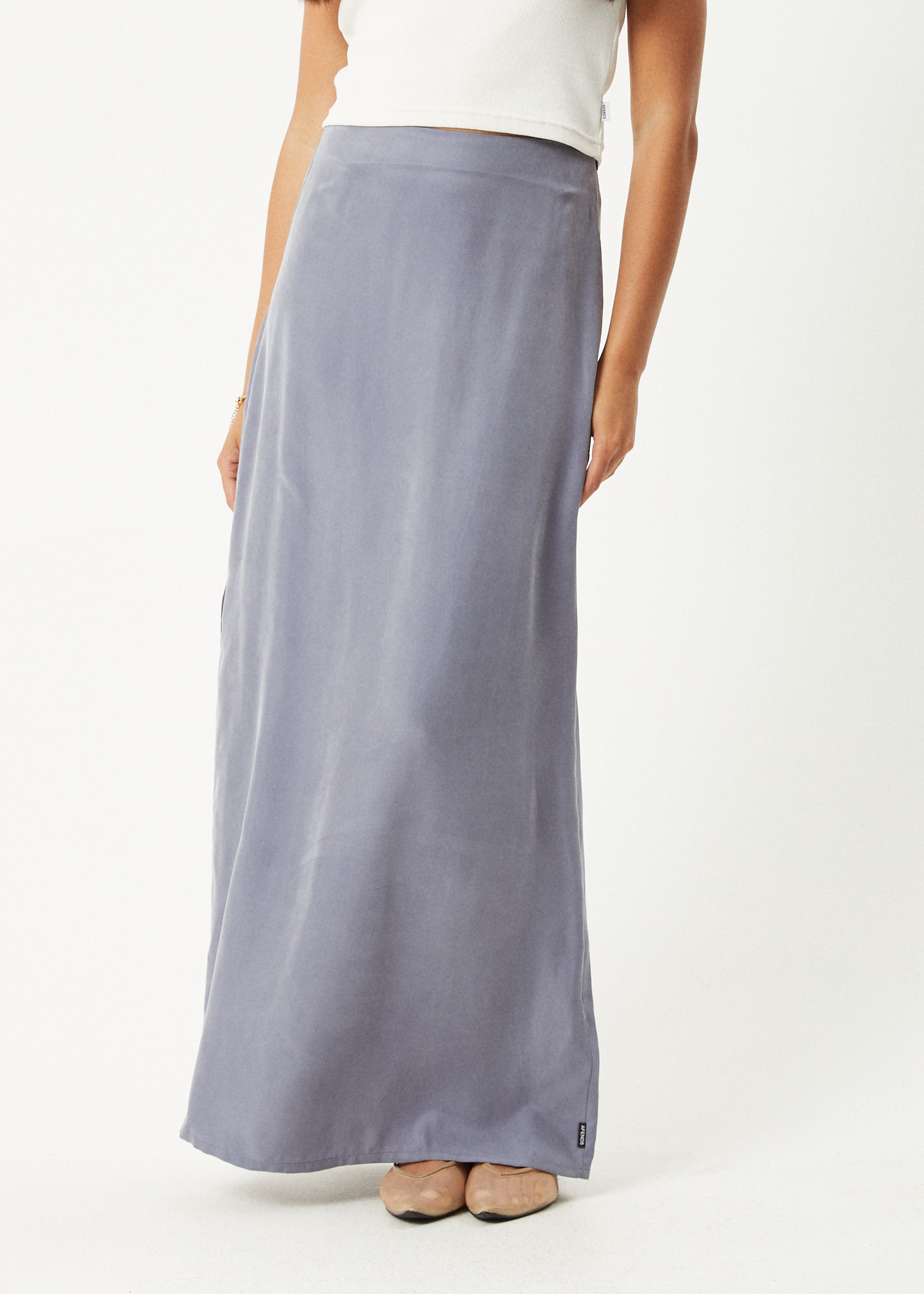 Affend Womens Grace - Cupro Maxi Skirt - Marlin