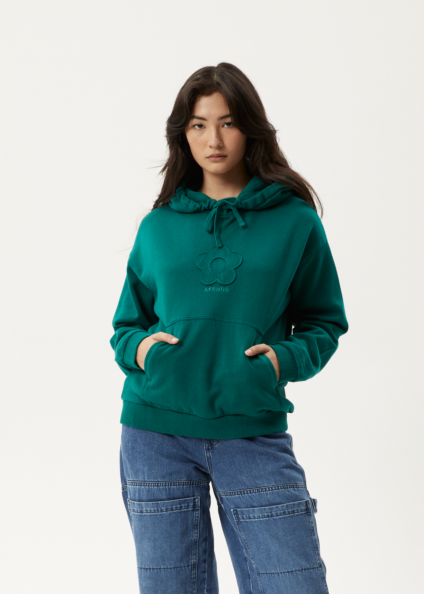 Affend Womens Blossom - Pull On Hood - Pine