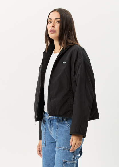 Affend Womens Berlin - Reversible Polar Fleece Jacket - Black