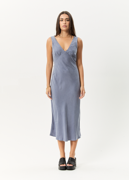 Affend Womens Gia - Cupro Maxi Dress - Marlin