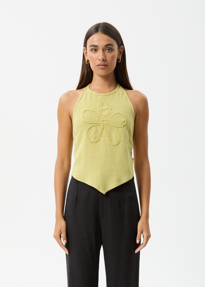 Affend Womens Amaya - Halter Top - Lemongrass