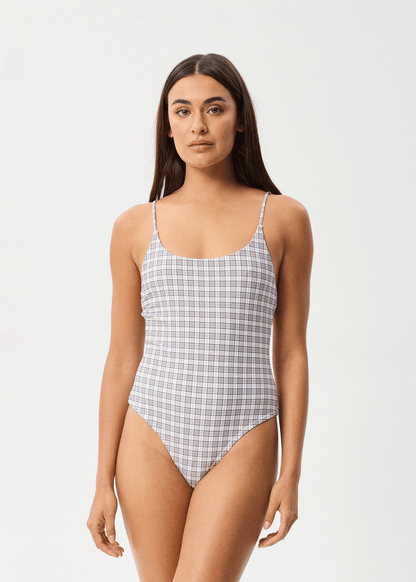 Affend Womens Drew Check - One Piece - Taupe Check