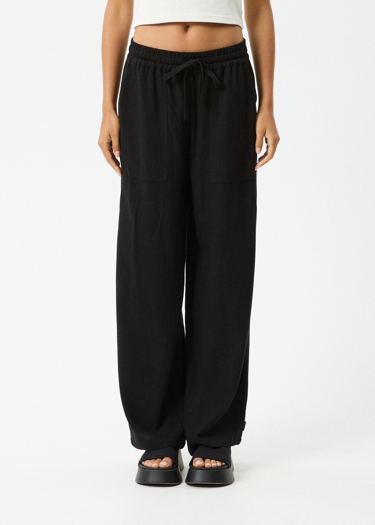 Affend Womens Amaya - Wide Leg Pant - Black