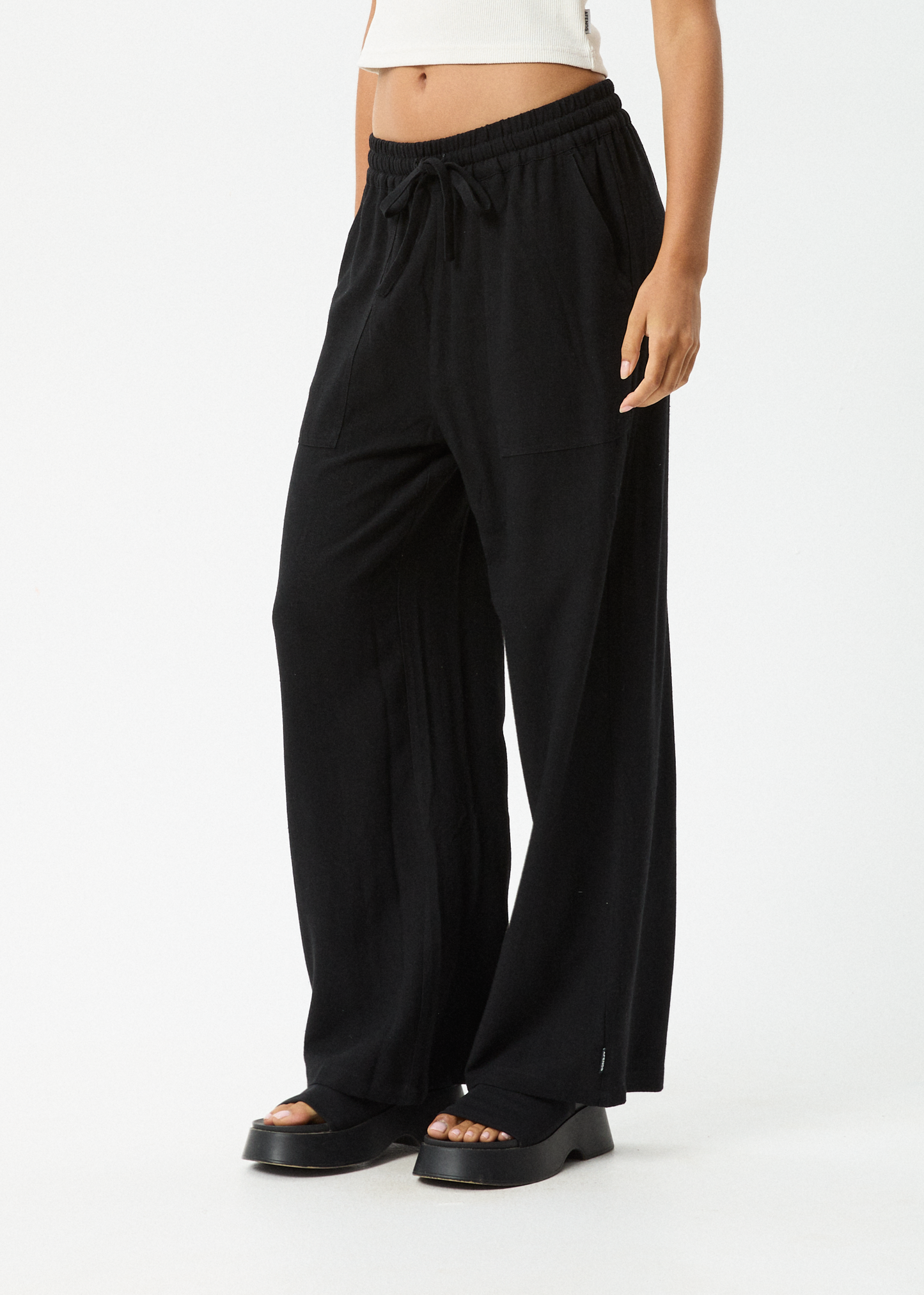 Affend Womens Amaya - Wide Leg Pant - Black