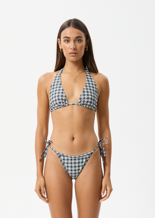 Affend Womens Asher - Check Bikini Bottom - Black Check