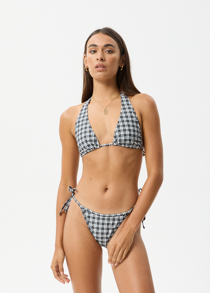 Affend Womens Asher - Check Bikini Bottom - Black Check