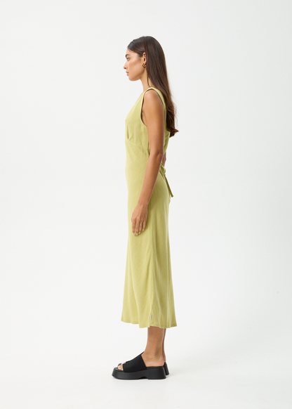 Affend Womens Amaya - Maxi Dress - Lemongrass