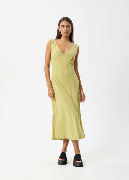 Affend Womens Amaya - Maxi Dress - Lemongrass