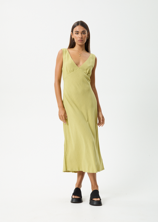 Affend Womens Amaya - Maxi Dress - Lemongrass