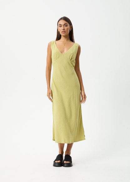 Affend Womens Amaya - Maxi Dress - Lemongrass