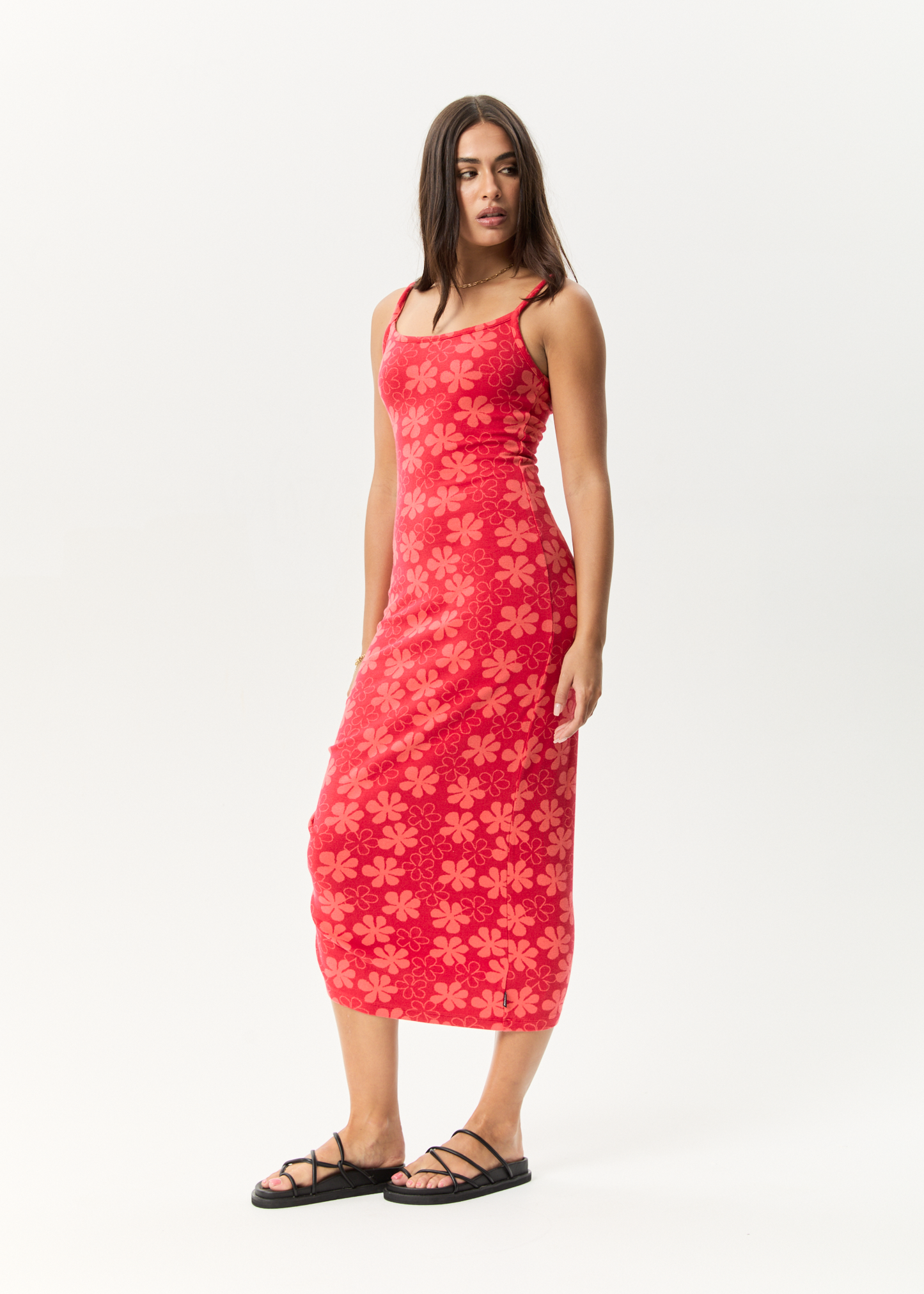 Affend Womens Valerie - Maxi Dress - Tomato