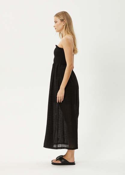 Affend Womens Marlow - Strapless Maxi Dress - Black