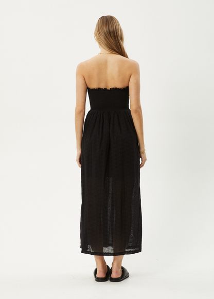 Affend Womens Marlow - Strapless Maxi Dress - Black