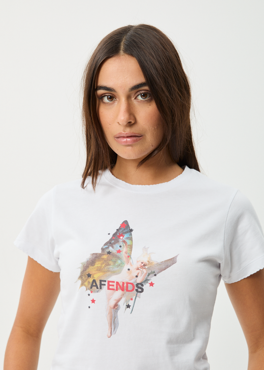 Affend Womens Pixie - Baby T-Shirt - White