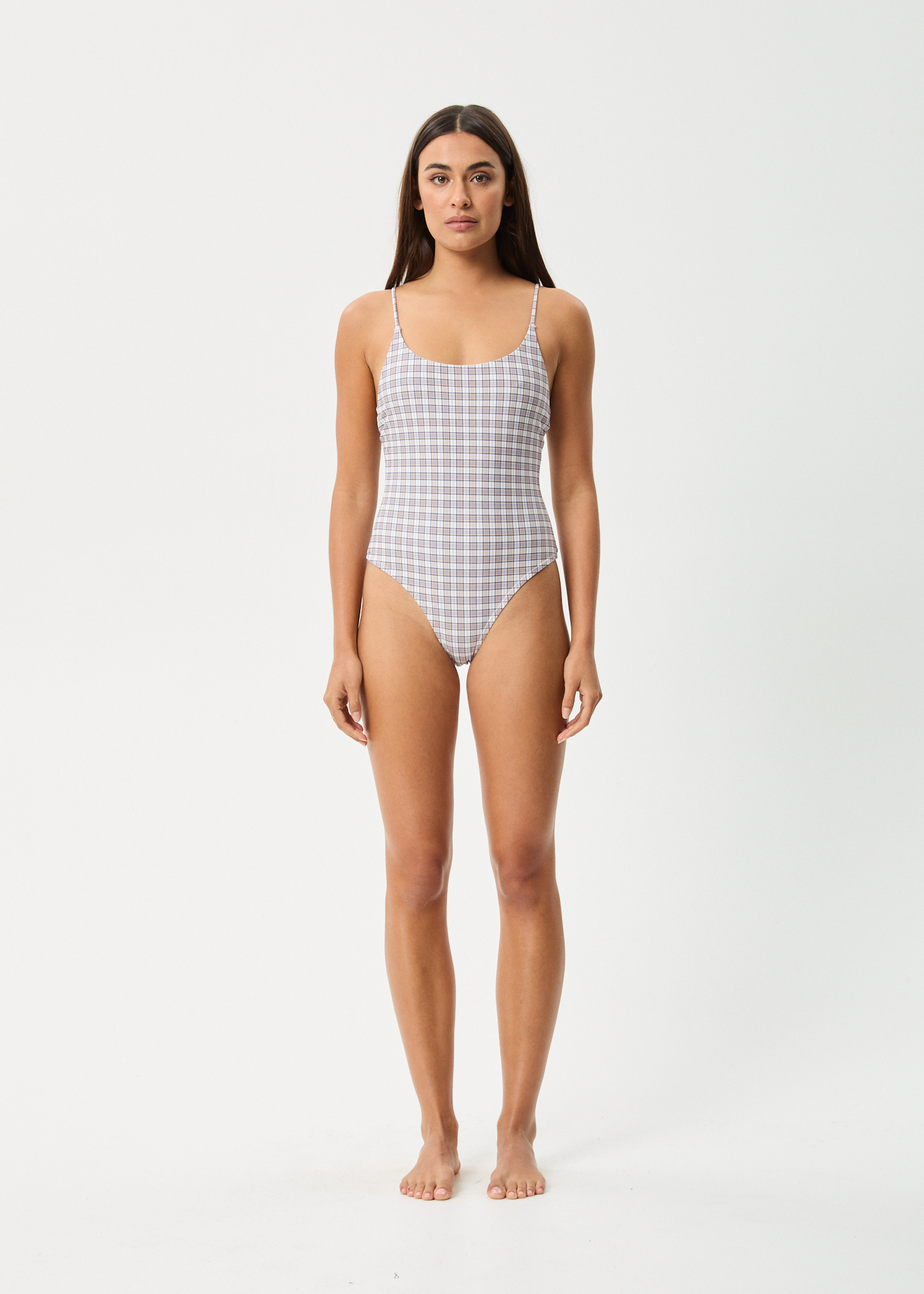 Affend Womens Drew Check - One Piece - Taupe Check